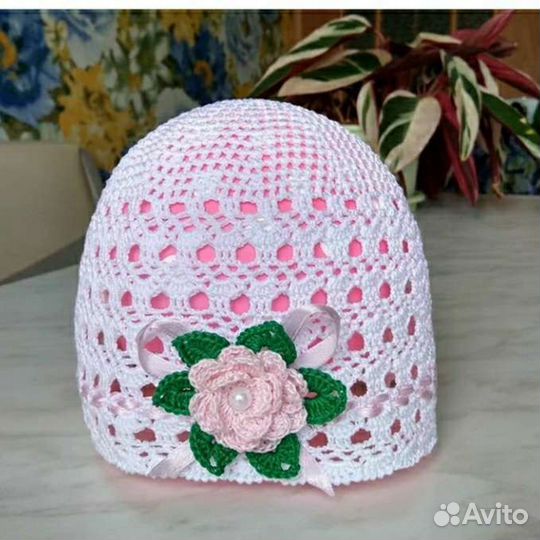 Ажурные шапочки для девочек