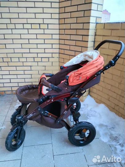 Коляска 3 в 1 прогулочная люлька автолюлька