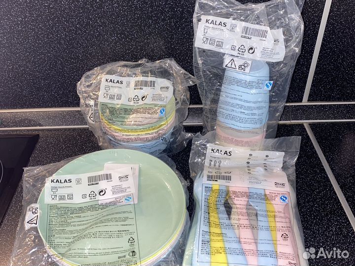 IKEA kalas наборы посуды детской оригинал