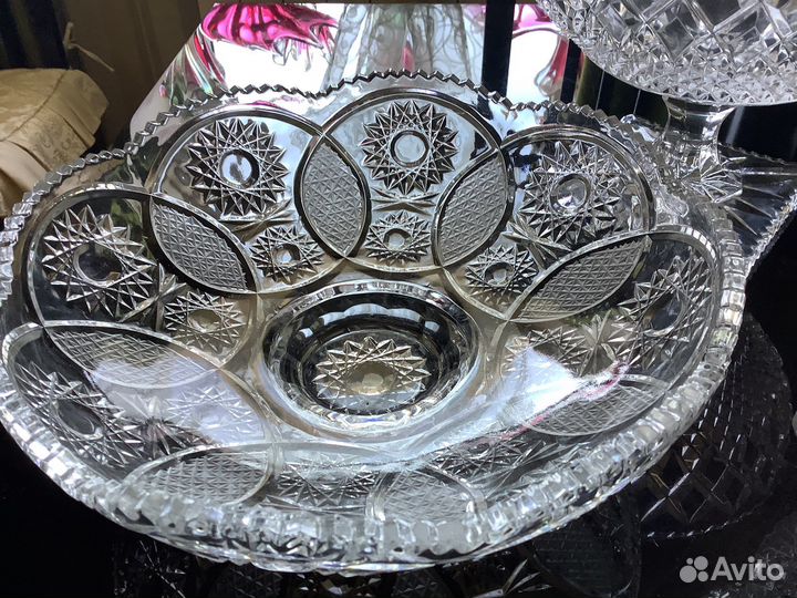 Вазы хрустальные Богемия СССР