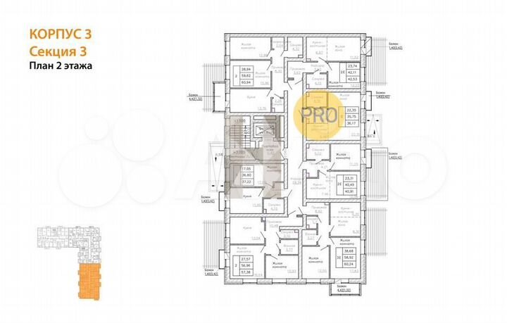 Квартира-студия, 36,2 м², 2/10 эт.