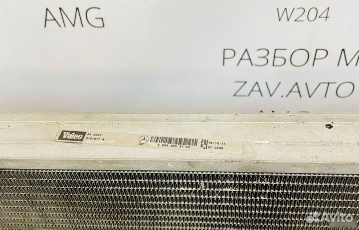 Радиатор охлаждения Mercedes W204