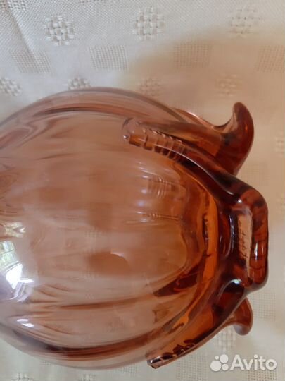 Ваза карамельное стекло