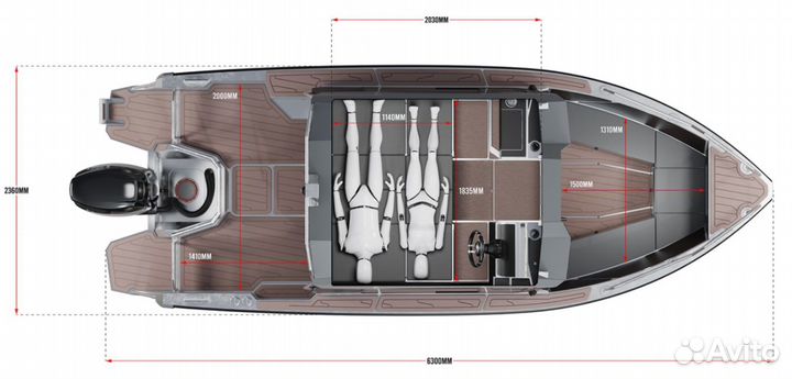 Алюминиевый катер Victory A6