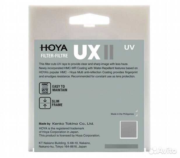 Светофильтр Hoya UX II UV 40.5mm