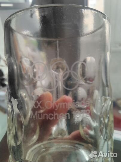 Редкая коллекционная пивная кружка Олимпиада 72 г