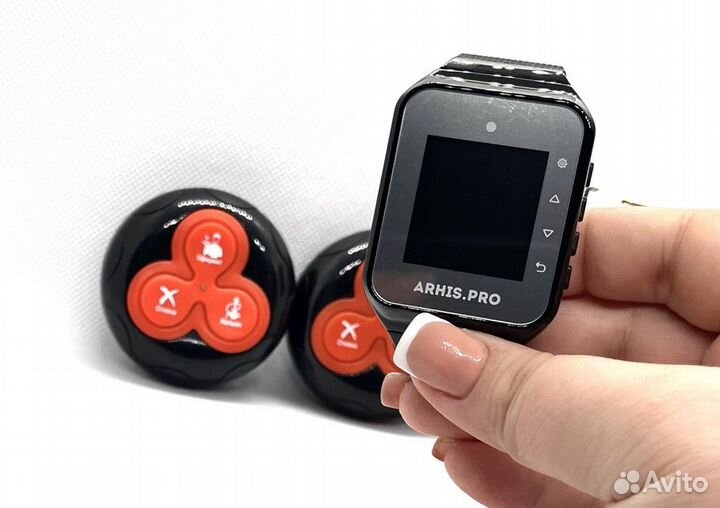 Кнопка вызова официанта с часами для кафе, баров