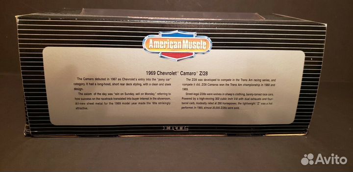 1/18 ertl American Muscle 1969 Camaro Z/28 1:18