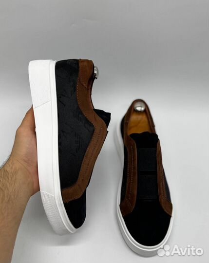 Слипоны мужские armani