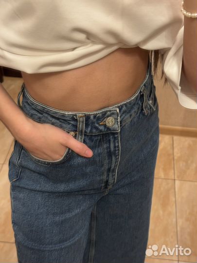 Джинсы винтажные широкие