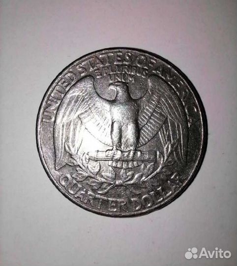 Монета Quarter dollar liberty 1987