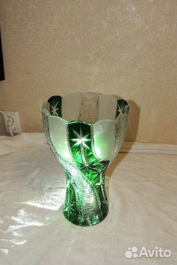 Ваза гусевский хрусталь «Звездная карусель»