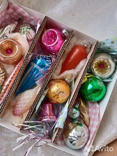 Елочные игрушки ретро СССР