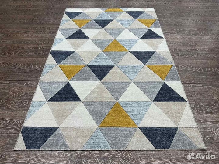 Ковер безворсовый, современный палас 1.5х2.3