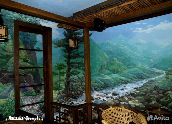 Роспись стен, потолков, фасадов