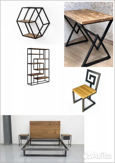 Чертежи каркасной мебели, мебели лофт