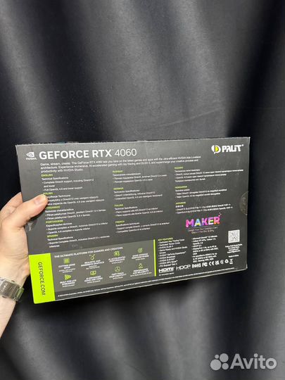 Видеокарта Palit Geforce RTX 4060 Dual OC