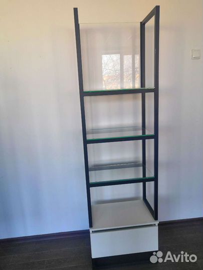 Стеллаж этажерка с ящиком и стол консоль лофт