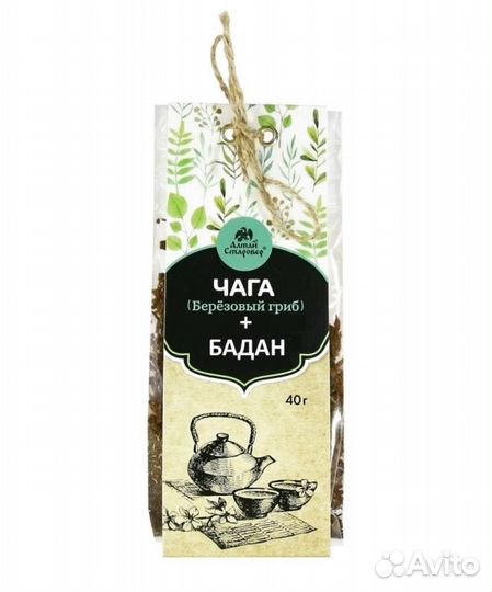 Травяной сбор Чага + бадан