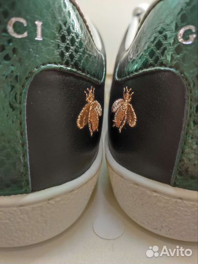 Gucci Ace Sneakers With Bees And Stars