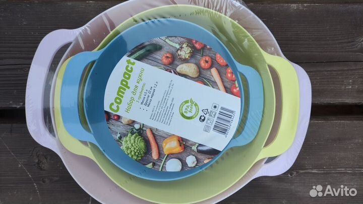 Набор тарелок пластик