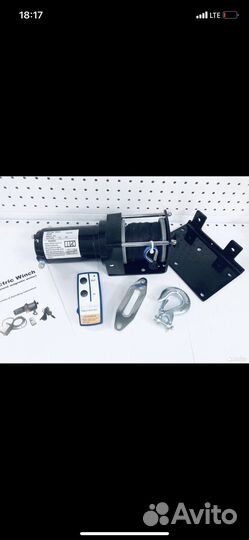 Лебедка электрическая 12v-3000кевлар