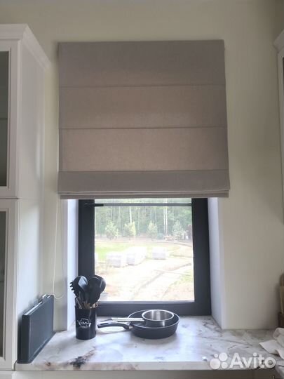 Римская штора и портьеры карнизы