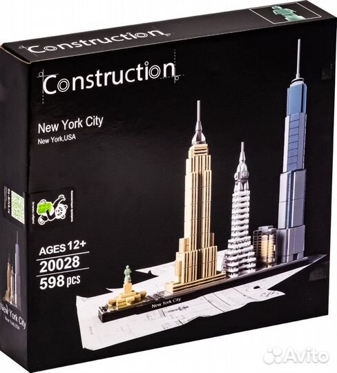 Конструктор Архитектура Нью-Йорк 598 дет