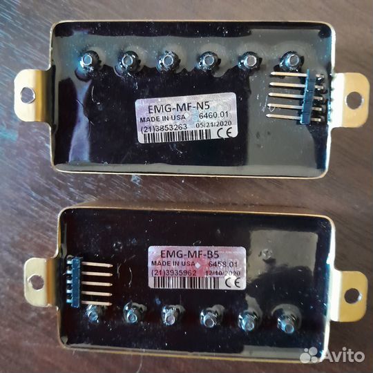 EMG MG Marty Friedman Brushed Gold set. USA