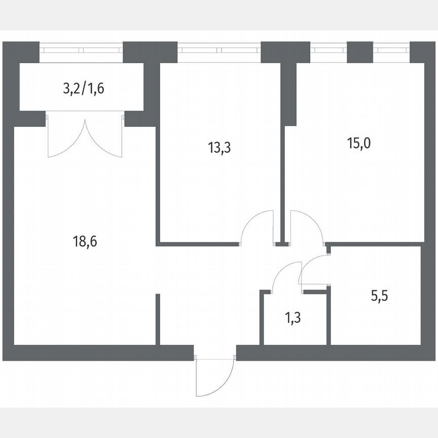 2-к. квартира, 62,7 м², 2/11 эт.