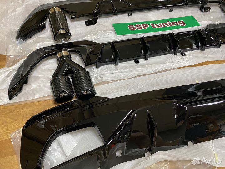 Сет на BMW G20 насадки/диффузор/спойлер
