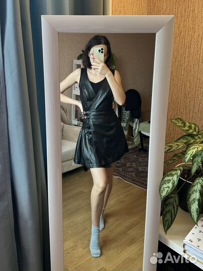 Сарафан кожаный эко кожа befree