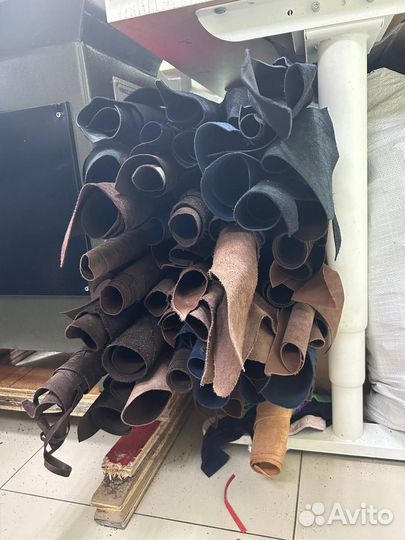 Обрезки натуральной кожи