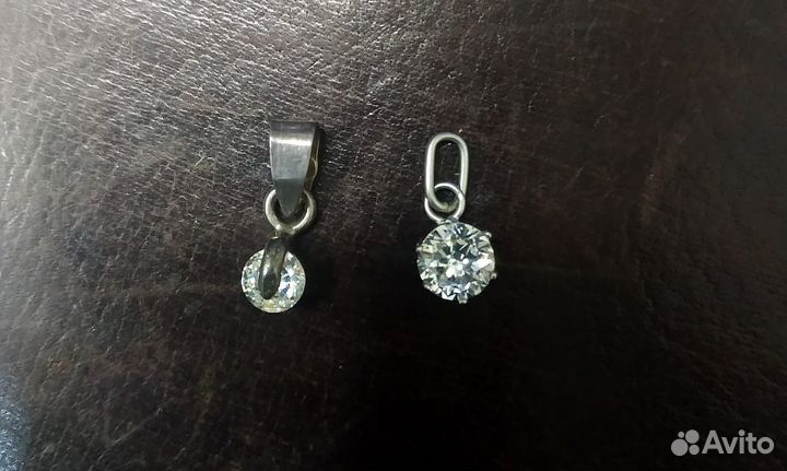 Подвеска - капелька алмазная