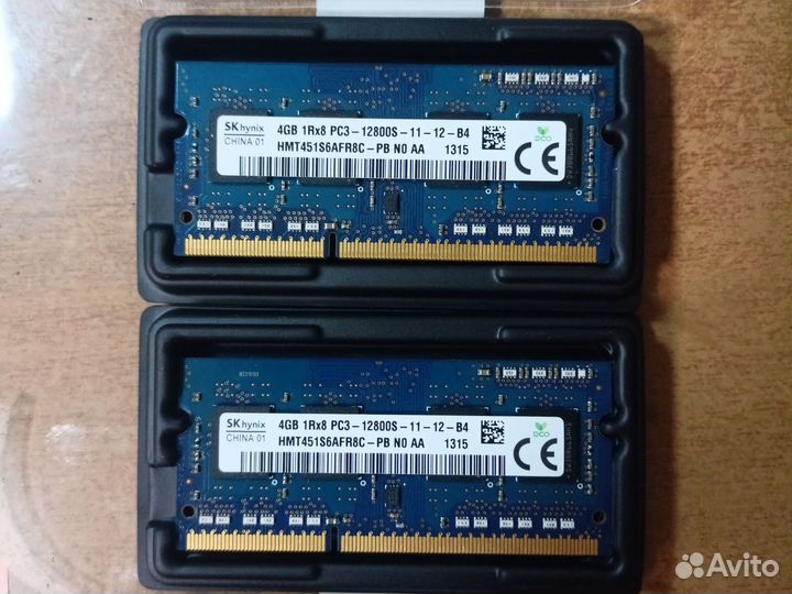 Оперативная память ddr3 8 gb 1,5v sodimm Hynix