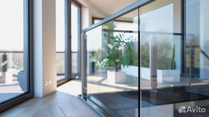 Стеклянные перила и ограждения