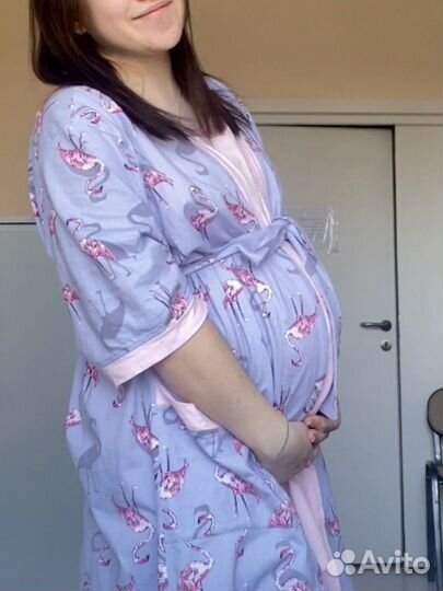 Комплект халат и сорочка в роддом беременных