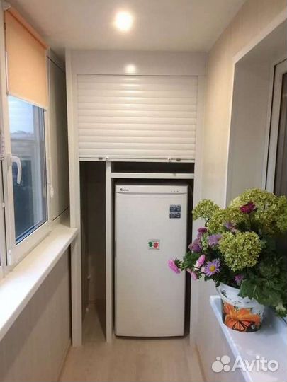 Шкаф с рольставнями на балкон по вашему эскизу