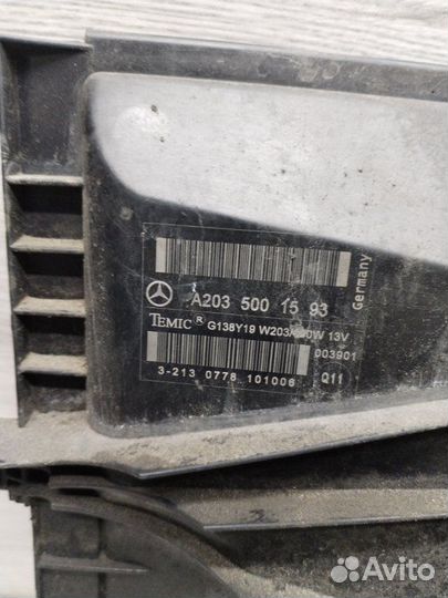 Вентилятор охлаждения Mercedes C-Class W203 OM646