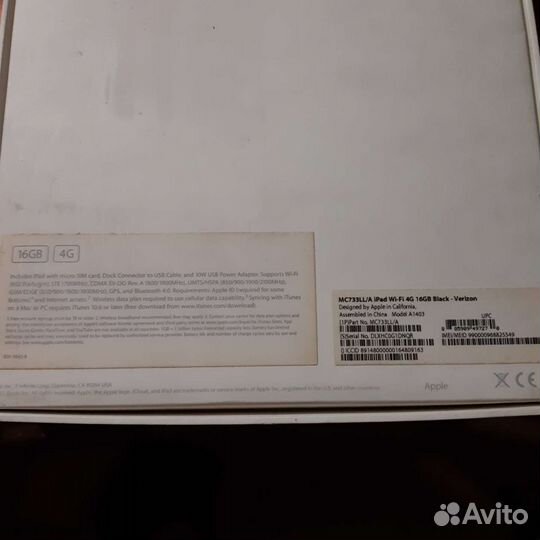 Планшет apple iPad 4