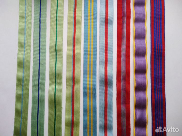 Орденские ленты на ордена и медали СССР и России