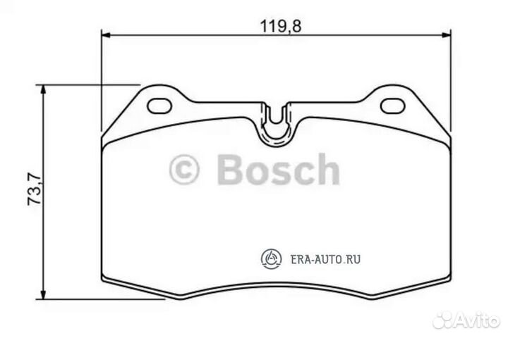 Bosch 0986494282 Колодки торм.пер