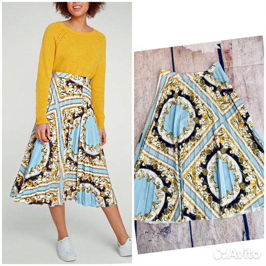 Юбка плиссе в стиле Versace от F&F М