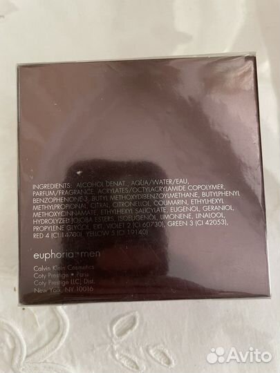 Calvin Klein Euphoria men туалетная вода