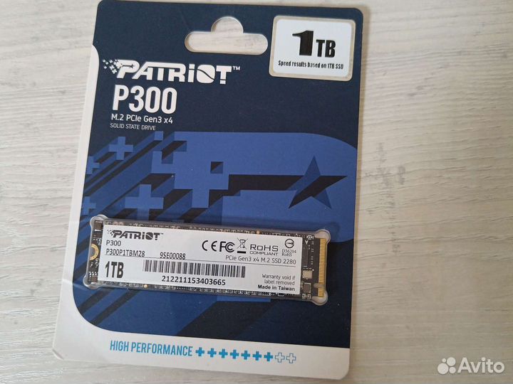 Жесткие диски SSD Samsung 980, patriot P300