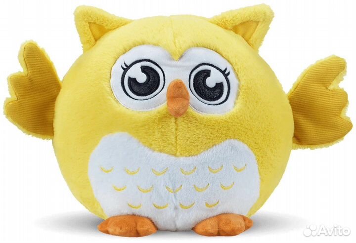 Игрушка Сова с пледом 3 в 1,40 см,розов,желт,голуб