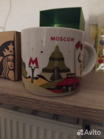 Кружка starbucks Москва Moscow новая 414мл