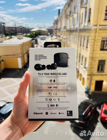 Наушники Klipsch T5 II TW ANC Gunmetal