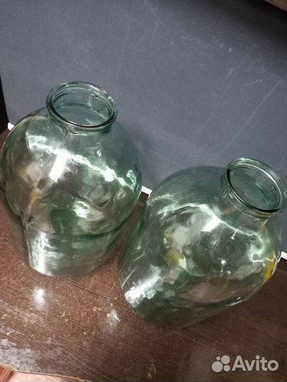 Стеклянный бутыль СССР, 10л. Клеймо 