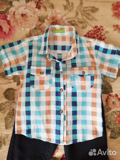 Рубашка и брюки для мальчика 5-6 лет